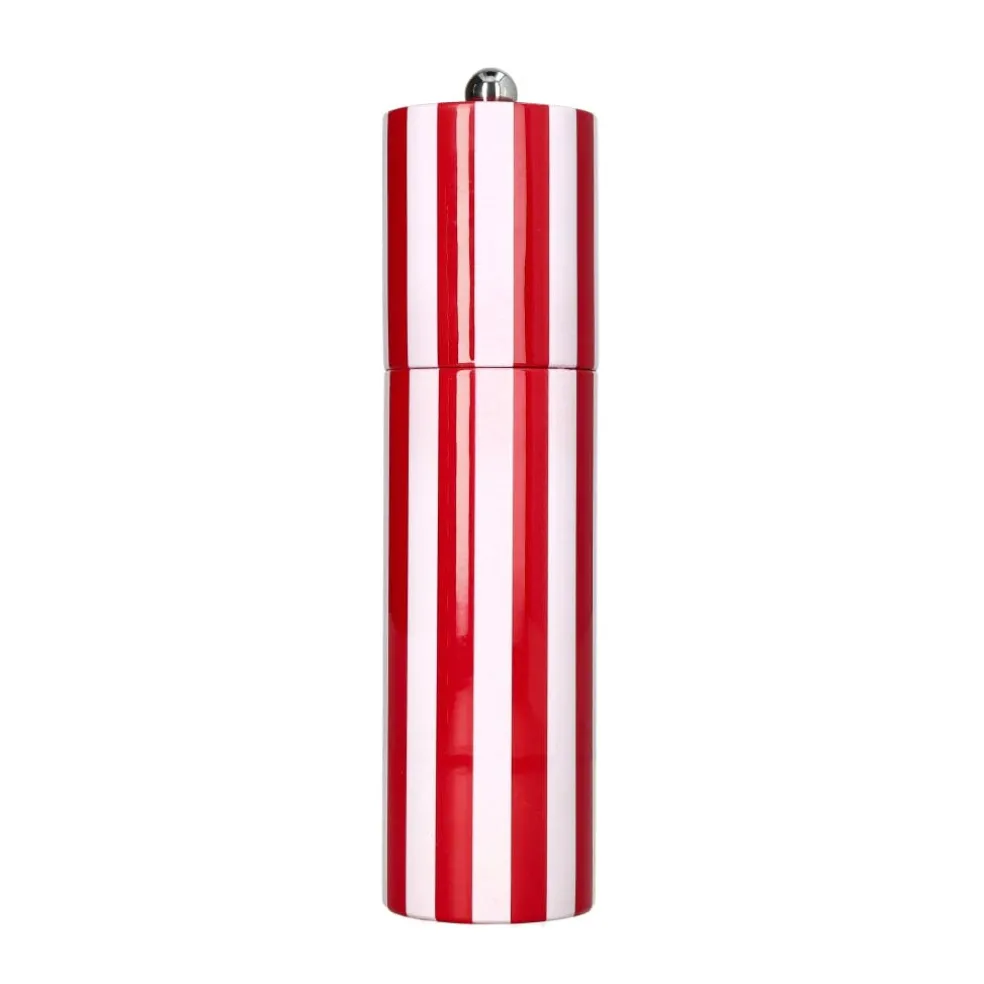 Addison Ross - Column Striped Peper & Zoutmolen Red & White 24 cm