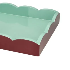 Addison Ross - Dienblad Scalloped - Cherry/Eau de Nill - 28x20 cm