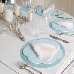 Addison Ross - Placemat set 4 stuks Eau De Nill 33x33 cm