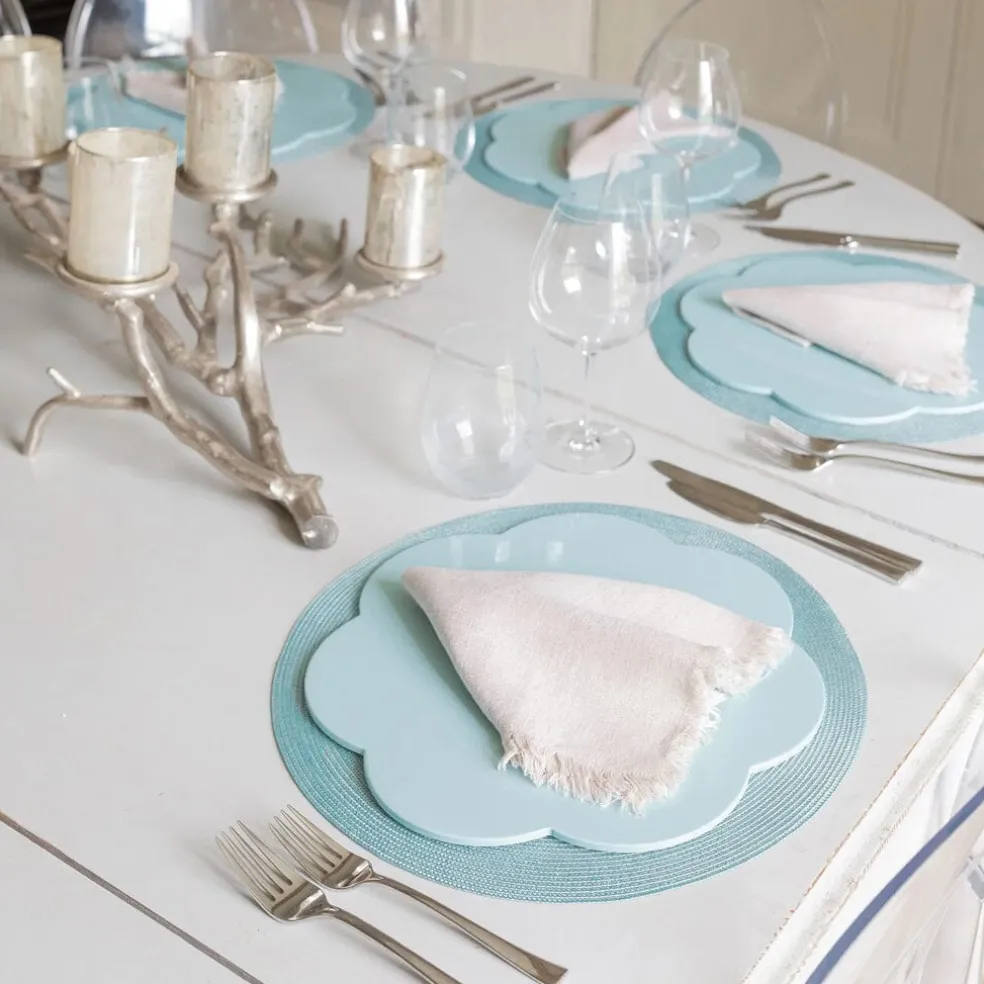 Addison Ross - Placemat set 4 stuks Eau De Nill 33x33 cm
