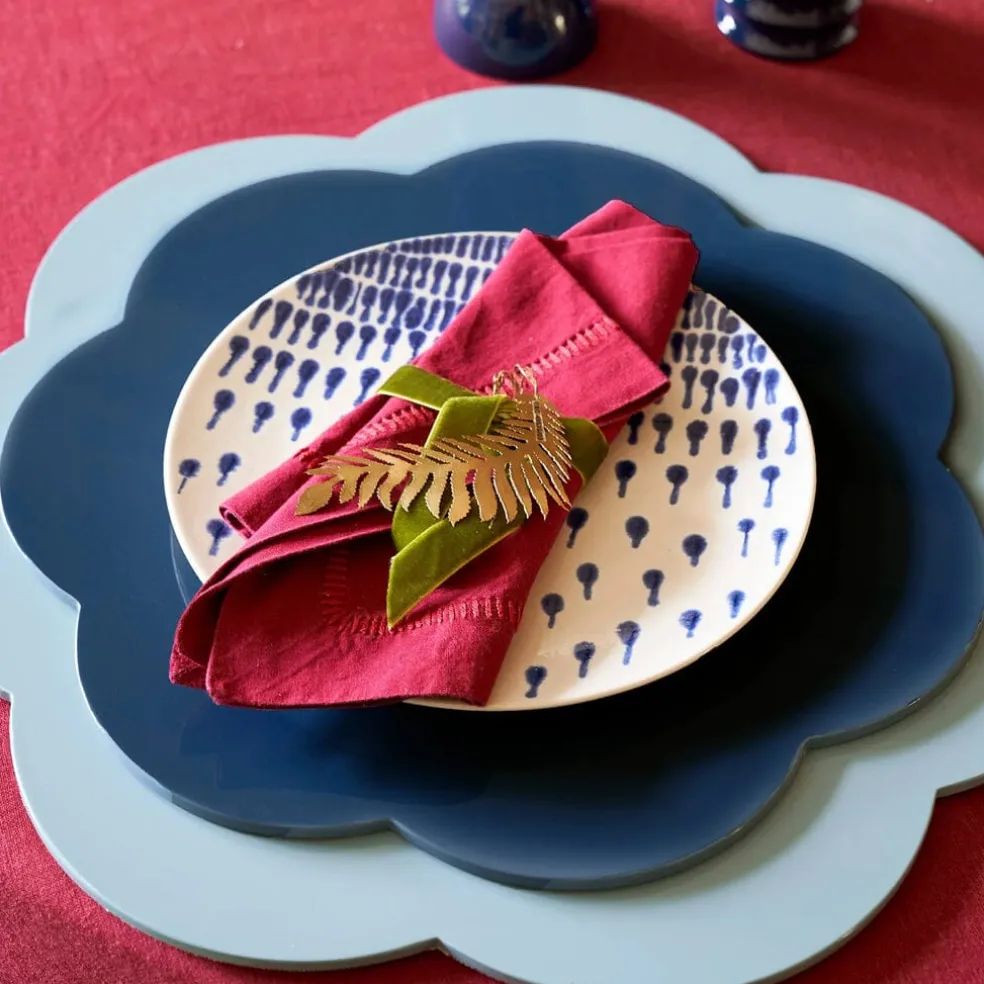 Addison Ross - Placemat set 4 stuks Navy 33x33 cm