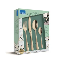 Amefa - Austin 24-delige Bestekset 6 Personen - Mat Champagne