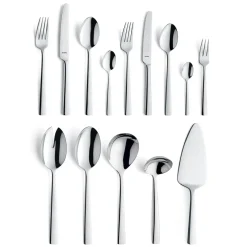 Amefa - Moderno 60-delige Bestekset 6 Personen Hoogglans - Zilverkleurig