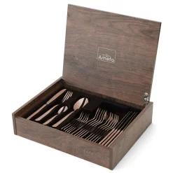 Amefa - Oxford 24-delige Bestekset 6 Personen PVD Hoogglans Koper - in luxe kist