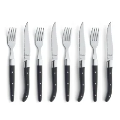 Amefa - Royal Steak 8-delige Steakmessenset - Zwart