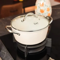 Cook & Pan - Go Ivory Kookpan 22 cm met glazen deksel