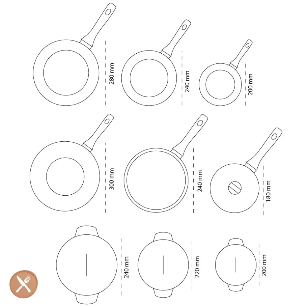 Cook & Pan - Go Ivory Pannenset 9-delig
