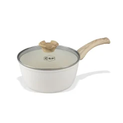 Cook & Pan - Go Ivory Steelpan 18 cm met glazen deksel