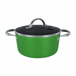 Cook & Pan - Honey Go Green Kookpot 22 cm met glazen deksel