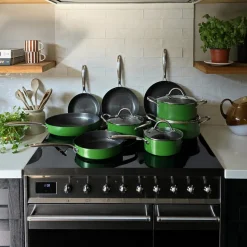 Cook & Pan - Honey Go Green Kookpot 22 cm met glazen deksel