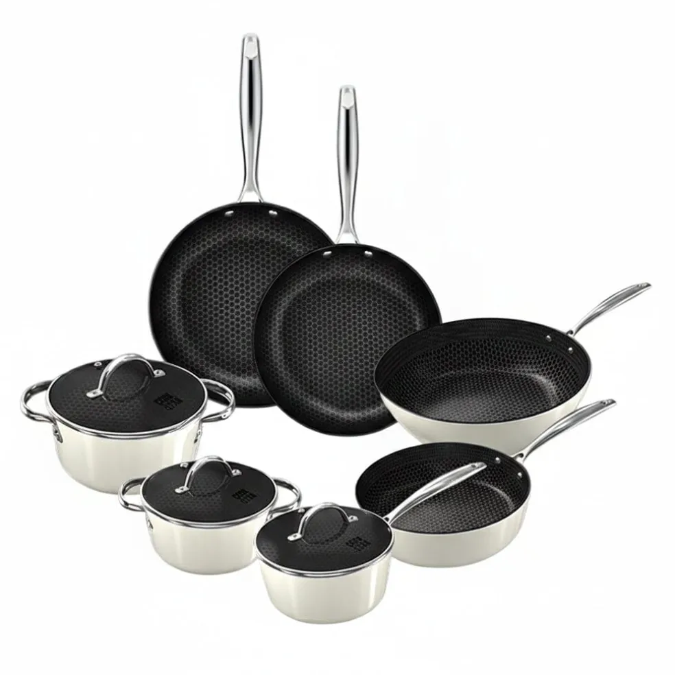 Cook & Pan - Honey Go Ivory Pannenset 7-delig