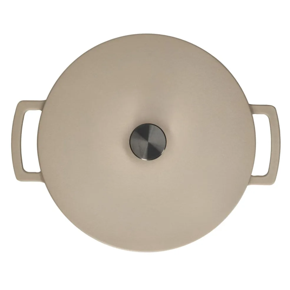 Cook & Pan - Taupe of Mind Gietijzeren Braadpan 28 cm - 6.5 liter