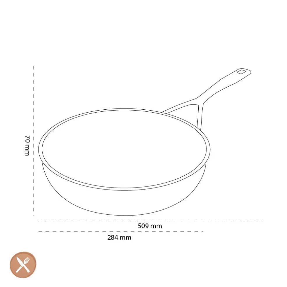 Demeyere - Alu Pro 5 Ceraforce Hoge koekenpan 28 cm
