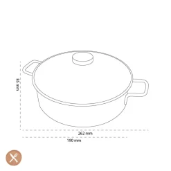 Demeyere - Apollo 7 Lage kookpan 28 cm met glasdeksel