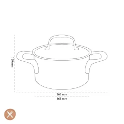 Demeyere - Atlantis 7 Kookpan met deksel 16 cm