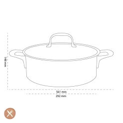 Demeyere - Atlantis 7 Lage sauteuse met deksel 28 cm