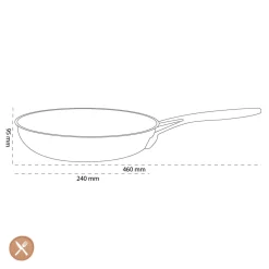 Demeyere - Industry 5 Koekenpan 24 cm