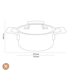 Demeyere - Industry 5 Kookpan met deksel 16 cm