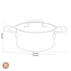 Demeyere - Industry 5 Kookpan met deksel 20 cm