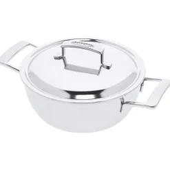 Demeyere - Silver 7 Conische sudderpan 28 cm met deksel