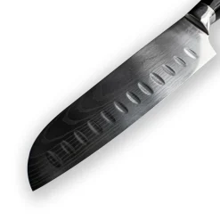 Epoxy Onyx Damascus Print 9-Delige Messenset + Messenblok