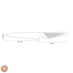 Global - Gs14 Kartelmes grof 15 cm