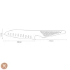 Global - Gs90 Santokumes met kuiltjes 13 cm