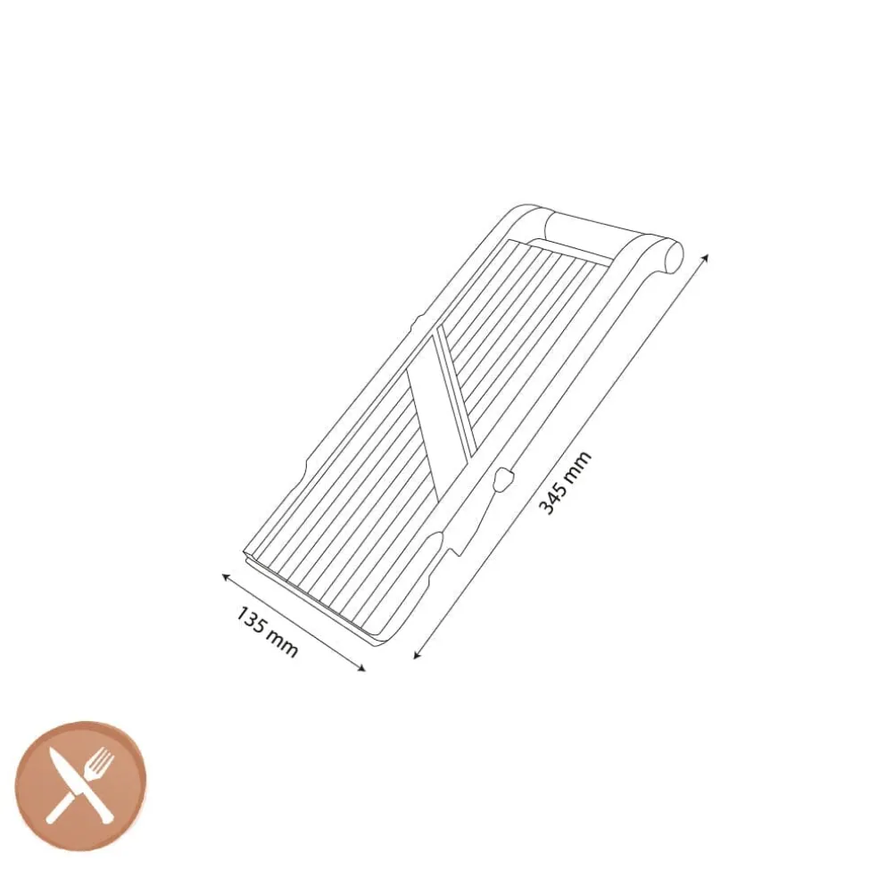 Global - Japanse Mandoline 9,5 cm met 3 messen