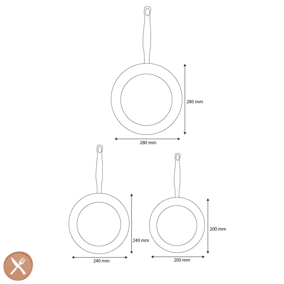 GreenPan - Barcelona Pro 3-delige Koekenpannenset 20/24/28 cm