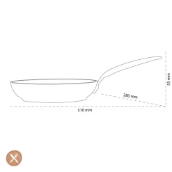 GreenPan - Barcelona Pro koekenpan met keramische antiaanbaklaag 28 cm