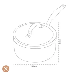 GreenPan - Barcelona Pro Steelpan met keramische antiaanbaklaag 18 cm