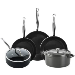 GreenPan - Barcelona Pro XL 6-delige Pannenset 20/24/24/28/22 cm - 2 koekenpannen + stoofpan met deksel + wokpan + braadpan