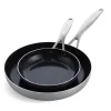 GreenPan - Geneva 2-delige Pannenset met keramische antikleeflaag 20/28cm