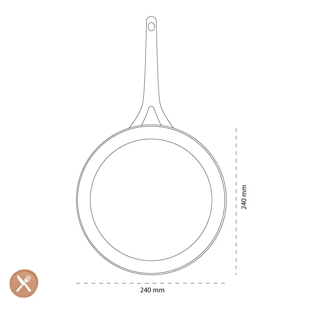 GreenPan - Geneva koekenpan met keramische antiaanbaklaag 24cm