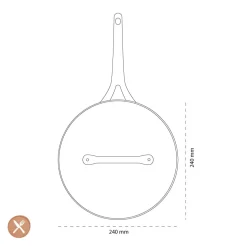 GreenPan - Geneva Stoofpan met keramische antiaanbaklaag met deksel 24cm