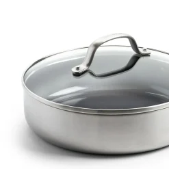 GreenPan - Geneva Stoofpan met keramische antiaanbaklaag met deksel 24cm