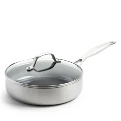 GreenPan - Geneva Stoofpan met keramische antiaanbaklaag met deksel 24cm