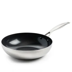 GreenPan - Geneva XL 6-delige Pannenset 18/24/24/28/28 cm - 2 koekenpannen + stoofpan met deksel + wokpan + braadpan