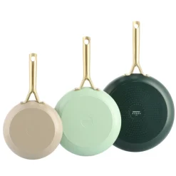 GreenPan - Natural 3-delige pannenset met keramische antiaanbaklaag 20/24/28 cm