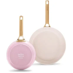 GreenPan - Padova Blush Pink 2-delige Pannenset met keramische antiaanbaklaag