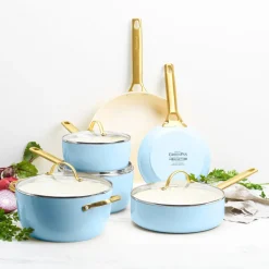 GreenPan - Padova Light Blue 10-delige Pannenset