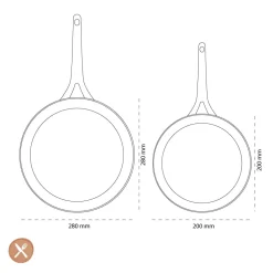 GreenPan - Padova Smokey Blue 2-delige pannenset met keramische antiaanbaklaag 20/28 cm