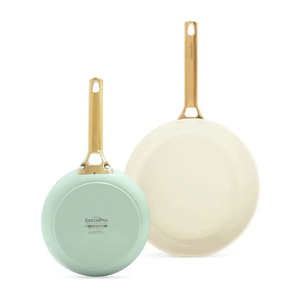 GreenPan - Padova Smokey Blue/Mint Green 4-delige Koekenpannenset 20/26/28 cm