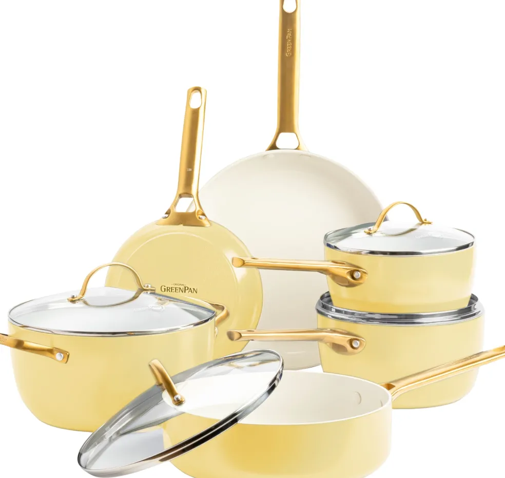 GreenPan - Padova Sunshine Yellow 10-delige Pannenset