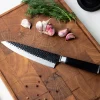 Hammered RVS Black - Koksmes 20 cm