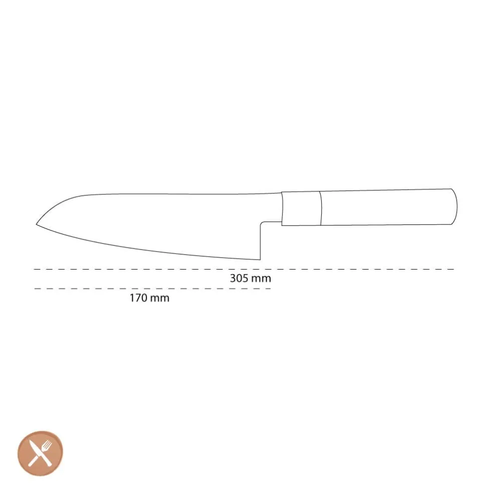 Kai Shun - Magoroku Pakka Santoku mes 17,0 cm