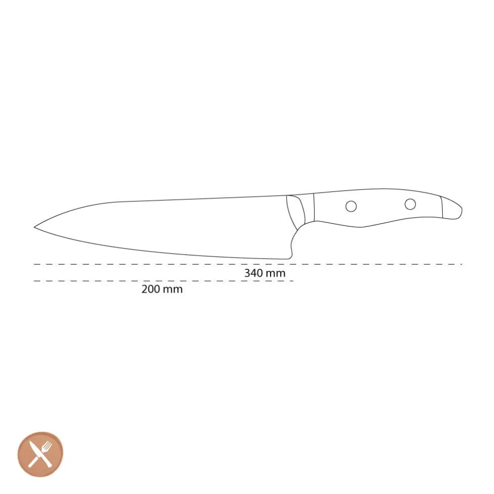 Kai Shun - Nagare Black Koksmes 20,0 cm