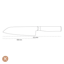 Kai Shun - Tim Mälzer Series Santoku 7'' 18,0 cm