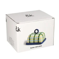 &Klevering - Botervloot ruit blauw