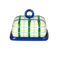 &Klevering - Botervloot ruit blauw